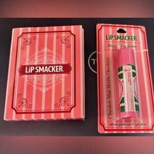 Lip Smacker Biggy Lip Balm Chocolate Mint 0.60oz + Lip Smacker Gift Box Set